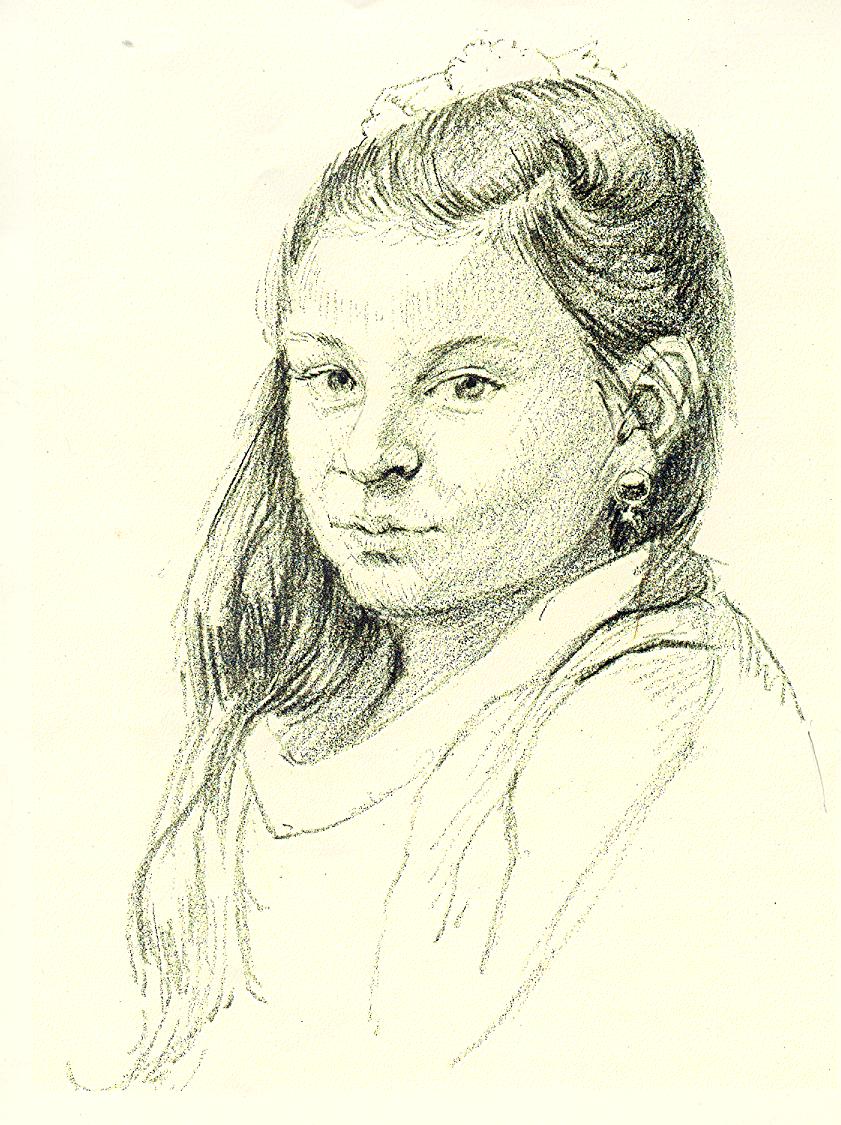 Drawing of Young Girl By Carol Allison