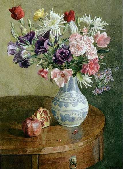 Autumn Floral with Pomegranate
