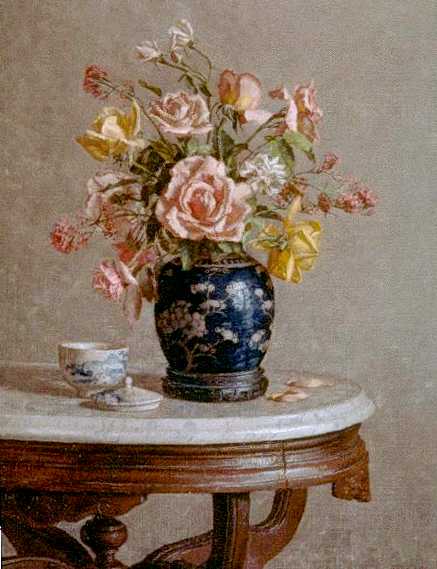 Roses in Ginger Jar
